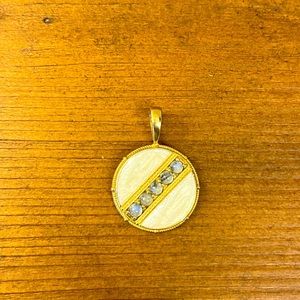 Addison Weeks Moonstone Circle Charm/Pendant